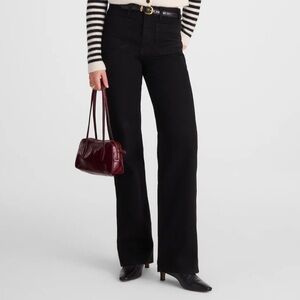 Madewell The Cleo Straight Jeans in Black Rinse Size 26